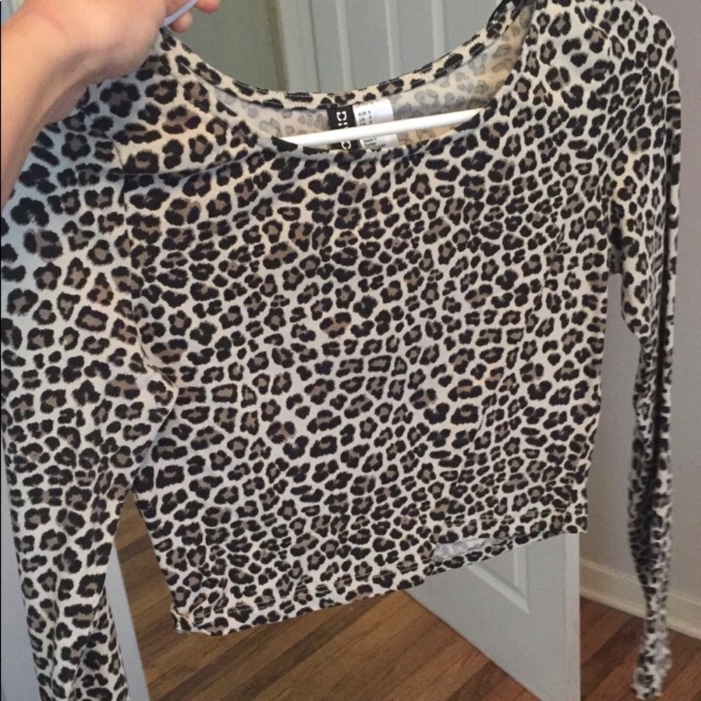 Cheetah print crop top